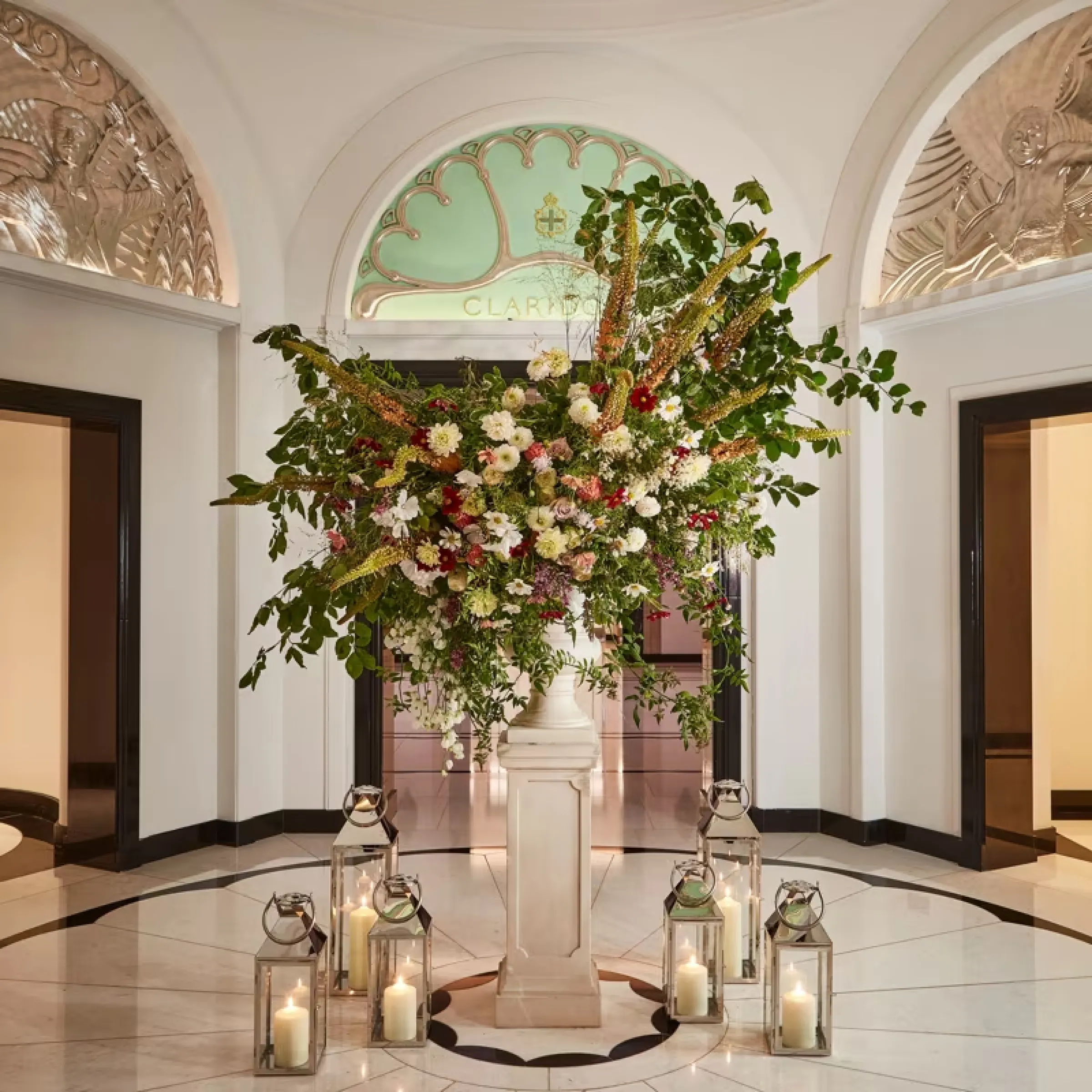Preserved art and interior details reflecting a Grade II listed London hotel